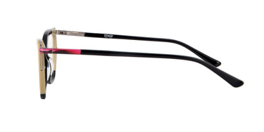 Women Vista Eyeglasses: Bibby - Black - SpaceSMART Eye Clinic (Side View)